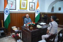 Shri Alok Kumar IPS, Director General of Police, Goa Called on Hon'ble Governor At Raj Bhavan.