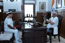 Shri Manoj Bhatia, TM, Commandant Coast Guard, Goa, Called on Hon'ble Governor At Raj Bhavan.