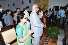 Hon'ble Governor along with First Lady Smt. Suneela attended Feast of Our lady of Assumption at Raj Bhavan Chapel.