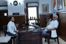 Shri Rohit Monserrate, Mayor, Corporation of the City of Panaji Called on Hon'ble Governor At Raj Bhavan.  