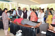 Hon'ble Governor attended as Chief Guest for Blood Donation Camp, New Darbar Hall, Near Main Gate.